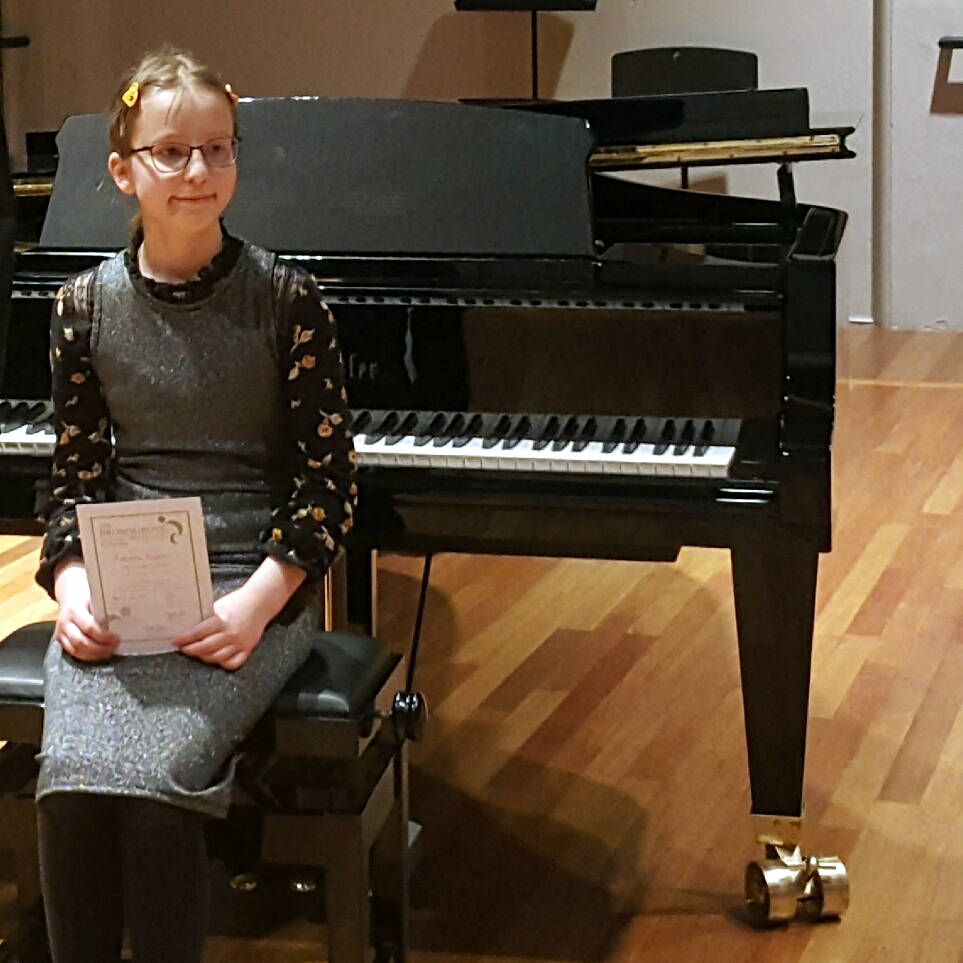Rebecca - winner of the junior section of the Bromsgrove Young Musicians' Platform 2019