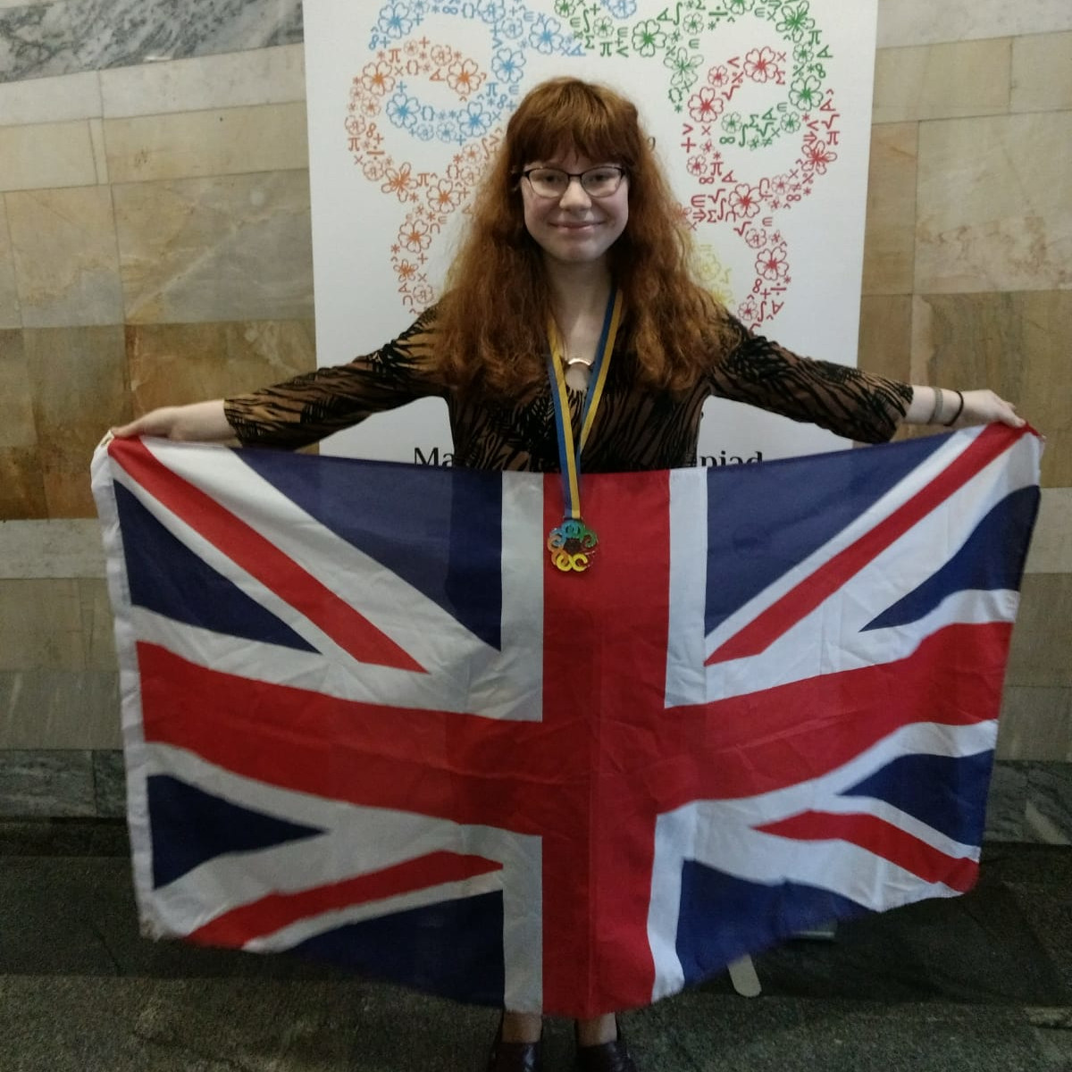 Naomi - silver medal at the European Girls Mathematical Olympiad